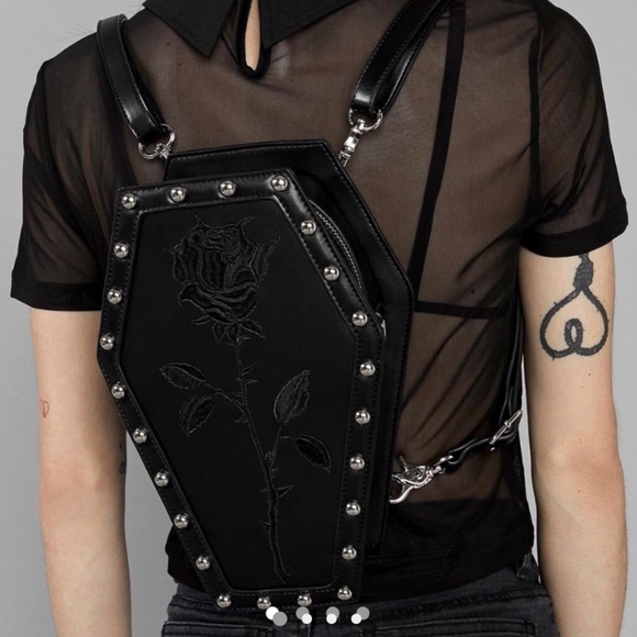 coffin backpack purse